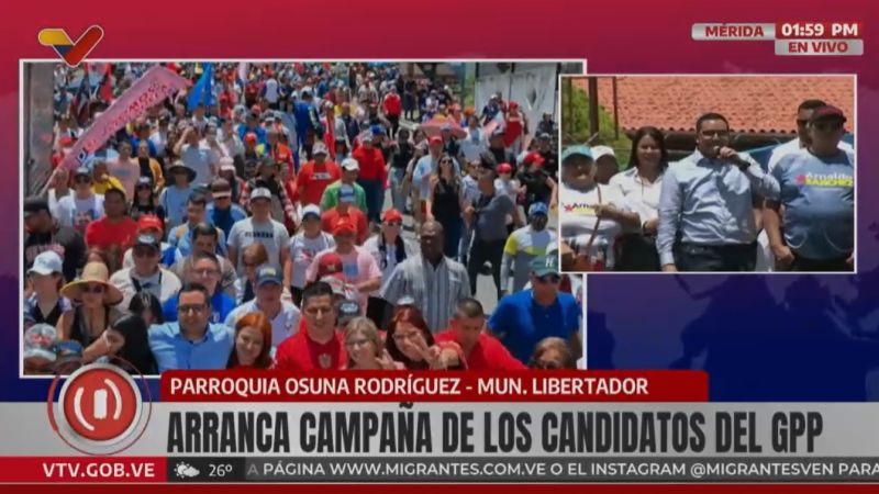 MÉRIDA-LIBERTADOR / Candidato Arnaldo Sánchez: Que sea el Poder Popular que siga las riendas del estado