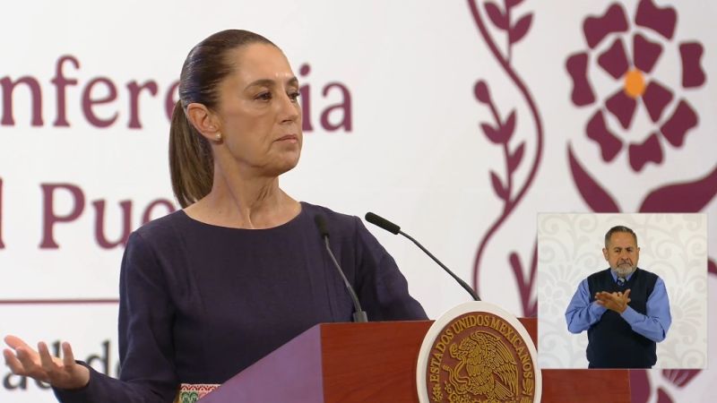 México: Presidenta Sheinbaum se niega a responder a críticas de Trump