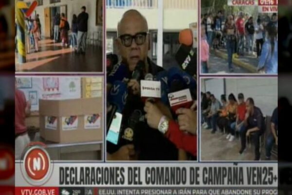 Jorge Rodríguez destacó importancia de la elección del gobernador de la Guayana Esequiba Jorge Rodríguez destacó importancia de la elección del gobernador de la Guayana Esequiba