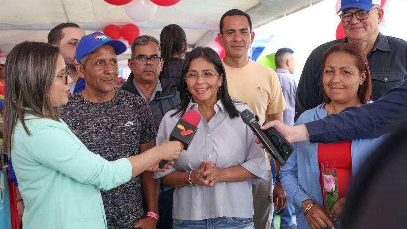 Vicepresidenta Rodríguez celebró extraordinaria participación del Pueblo en el simulacro electoral