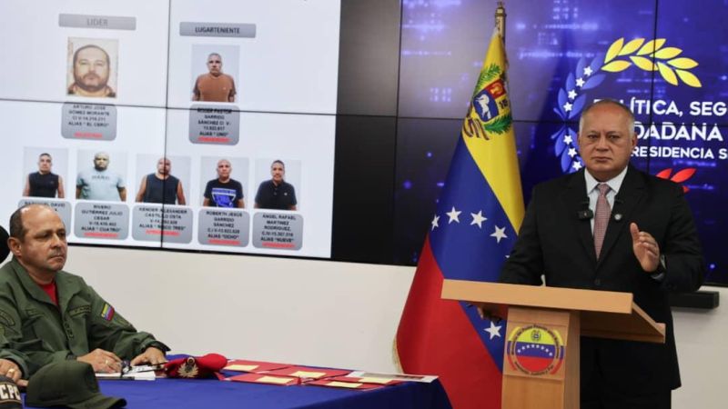 Vicepresidente sectorial Cabello anunció detención de un albanés inmerso en planes conspirativos contra las elecciones