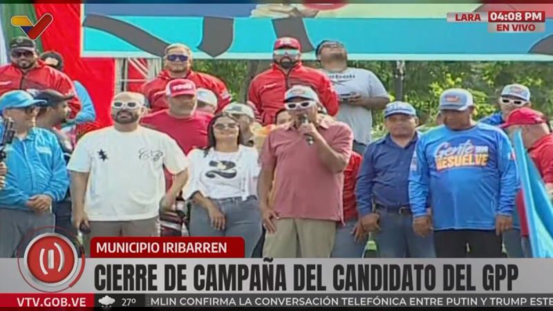 LARA-IRIBARREN / Jorge Rodríguez: ¡Con Reyes Reyes se garantizará la fuerza y el futuro!