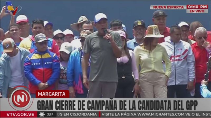 NUEVA ESPARTA-MARGARITA / Jorge Rodríguez: ¡Aquí va a ganar Marisel Velásquez como gobernadora!