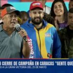 CARACAS-LIBERTADOR / Candidato Jorge Rodríguez: No caigamos en triunfalismos y trabajemos hasta conquistar la victoria más hermosa