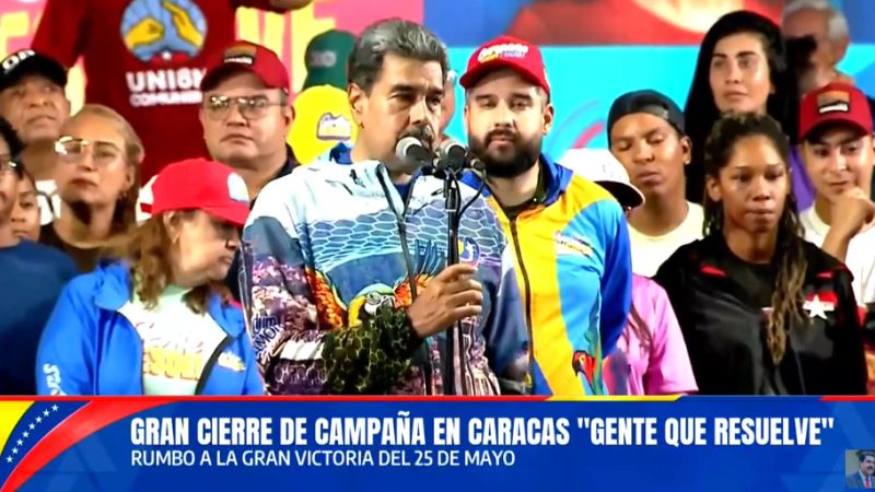CARACAS-LIBERTADOR / Nicolás Maduro: El Chavismo es mayoría y ganará las elecciones del domingo 25 de mayo