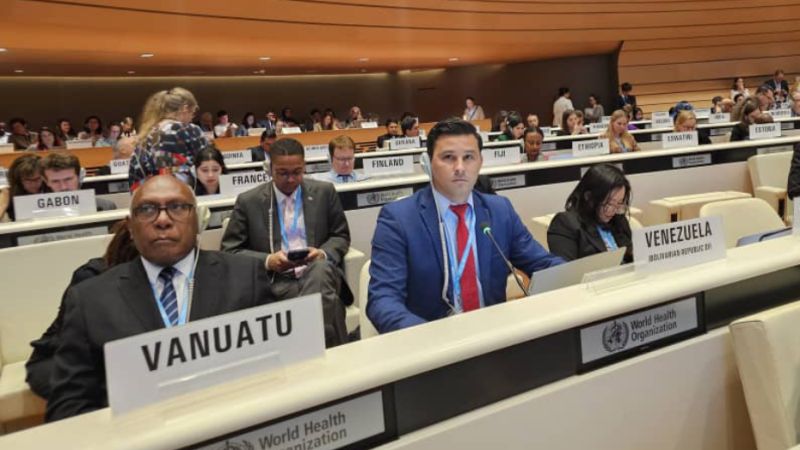 Venezuela ratificó su compromiso con la salud pública en la 78ª Asamblea Mundial de la Salud