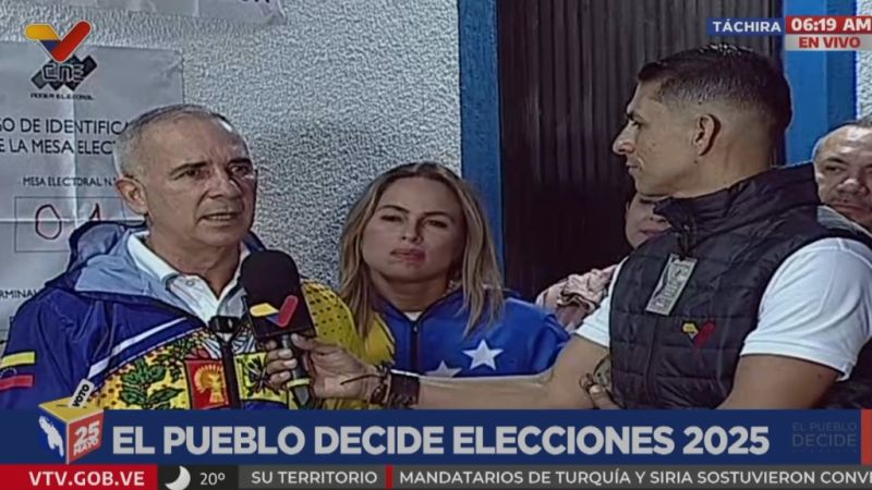 Freddy Bernal confirma que hay 710 mesas abiertas en el estado Táchira para la fiesta democrática