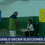 Venezolanos reconocen la rapidez del sistema electoral e instan a votar este 25-M