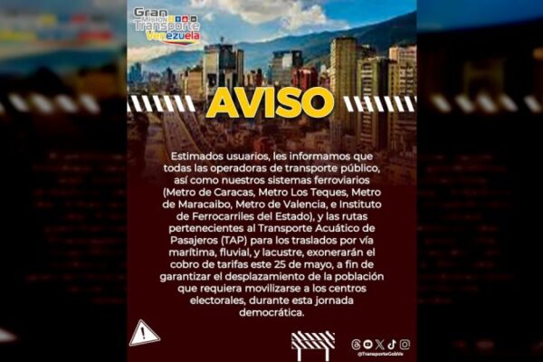 Ministerio de Transporte anuncia que se exonera pasaje en el sistema público