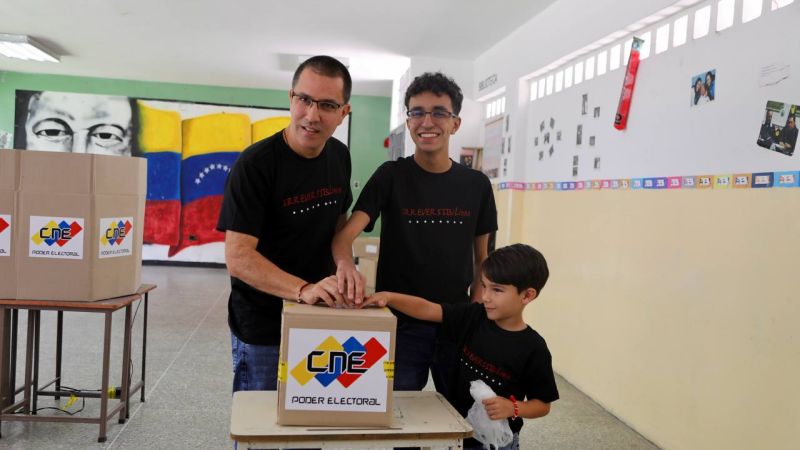 Candidato Jorge Arreaza llama a votar: Tenemos una democracia en el territorio vibrante