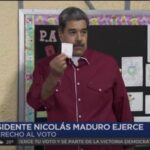 Presidente Maduro ejerció su derecho al voto en la jornada electoral de este domingo
