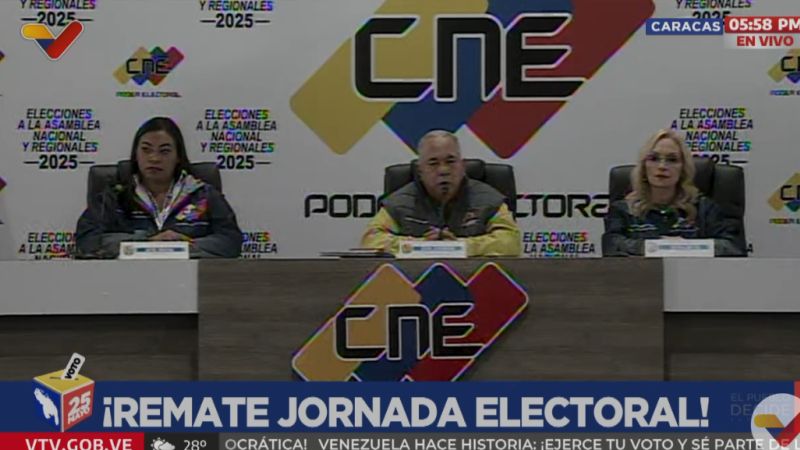 CNE prorroga elección por una hora o hasta que haya electores s en las cola