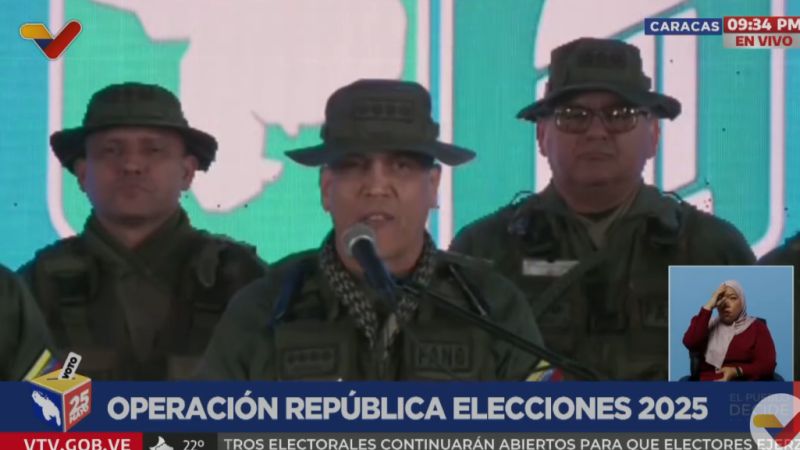 Hernández Lárez: FANB inicia fase post electoral que culminará el martes 27 de mayo