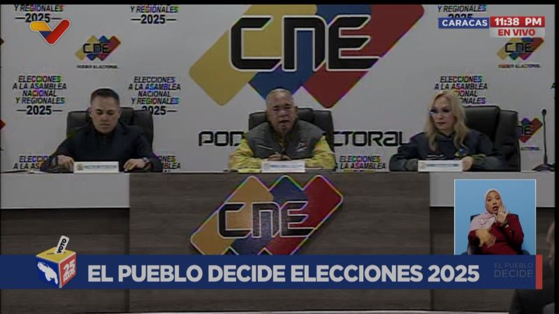 Elvis Amoroso: Venezuela ha sido ejemplo de democracia y paz nuevamente para el mundo