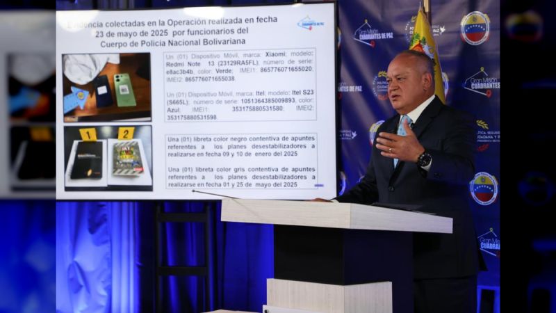 Cabello: María Corina Machado aparece vinculada a todas las acciones terroristas contra Venezuela