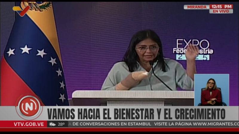 Delcy Rodríguez informó que Venezuela está quinta en el ranking como emprendedor mundial