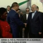 Arriba a Venezuela el presidente de la Asamblea Consultiva Islámica de Irán