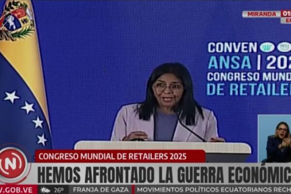 Delcy Rodríguez: Economía nacional creció 9,32 % durante el primer trimestre de 2025