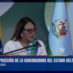 Gobernadora Loa Tamaronis se comprometió a entregar todo su ser al servicio del Pueblo deltano
