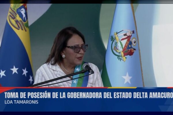 Gobernadora Loa Tamaronis se comprometió a entregar todo su ser al servicio del Pueblo deltano