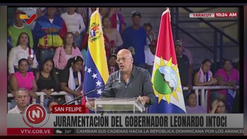 Jorge Rodríguez resalta victoria electoral de Leonardo Intoci en Yaracuy