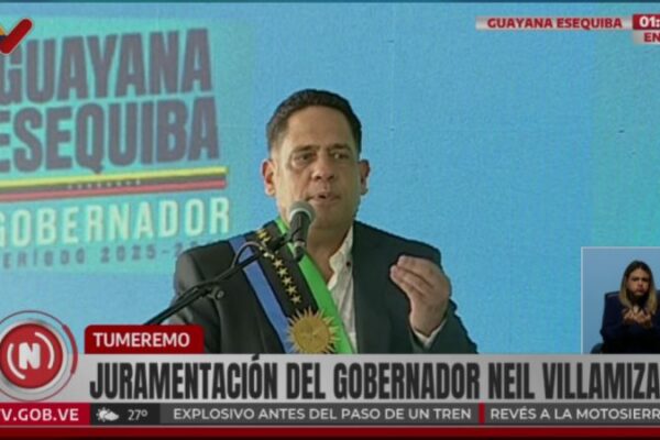 Gobernador Neil Villamizar: En Guayana Esequiba vamos a llevar adelante un gobierno popular