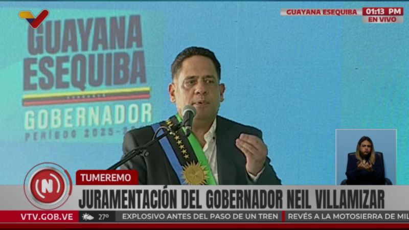 Gobernador Neil Villamizar: En Guayana Esequiba vamos a llevar adelante un gobierno popular