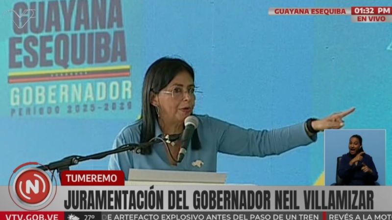 Delcy Rodríguez sobre la Guayana Esequiba: Nosotros vamos a defender este territorio con nuestras vidas