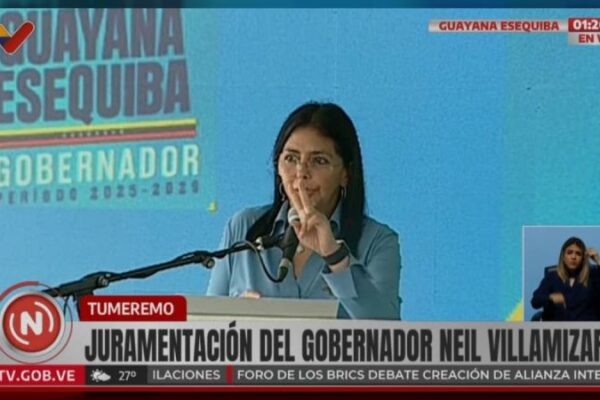 Vicepresidenta Delcy Rodríguez: Estamos escribiendo la historia y tenemos cédula en la Guayana Esequiba