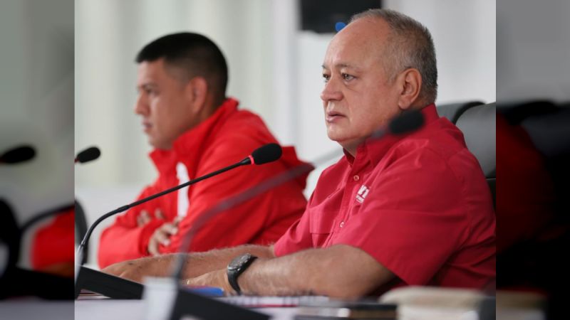 Cabello: Estamos obligados a trabajar para que el 27 de julio se hagan unas elecciones en paz