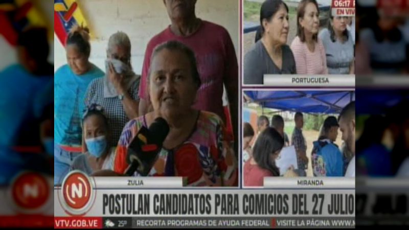 Zulianos postularon a sus candidatos en asambleas populares