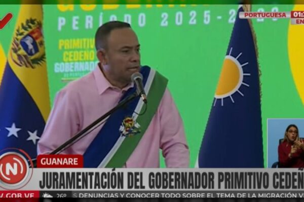 Gobernador Primitivo Cedeño: ¡Vamos a seguir trabajando por la paz y estabilidad del Pueblo!