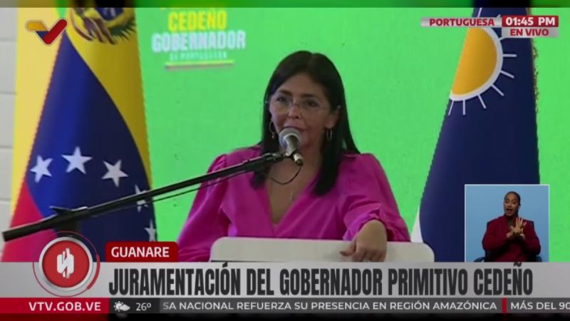 Delcy Rodríguez: Esta elección representa una nueva etapa de gobierno