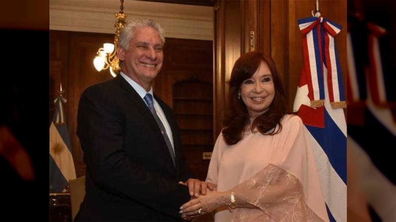Presidente de Cuba rechaza condena a Cristina Fernández: ¡Fuerza Cristina!