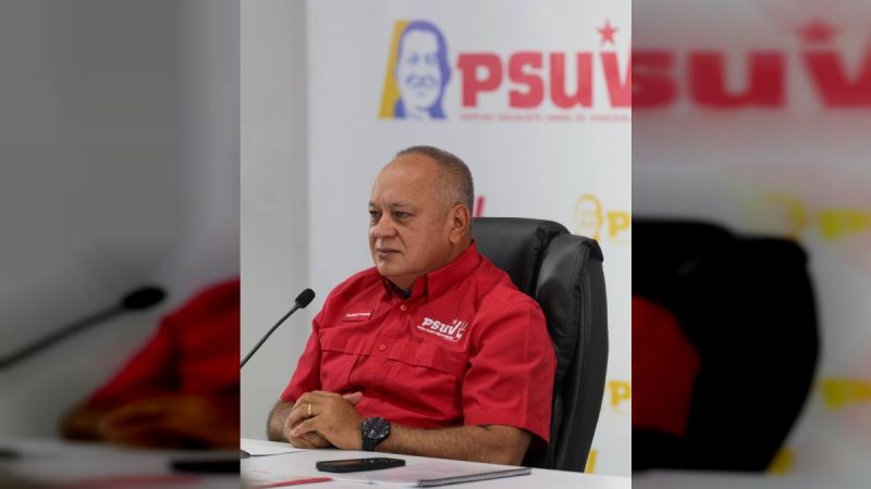 Cabello: En el PSUV no hay ningún tipo de imposición de candidatos y candidatas